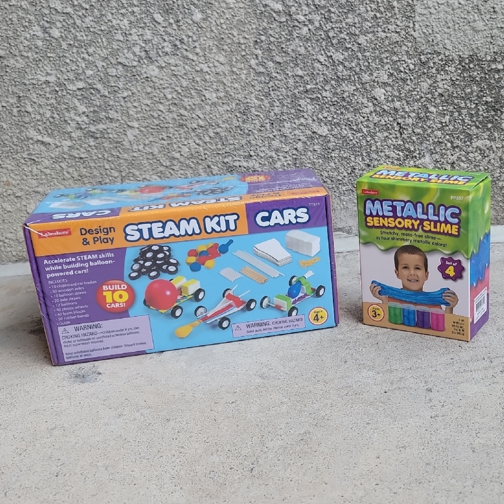 Purple and Blue Learning Toys Building Blocks